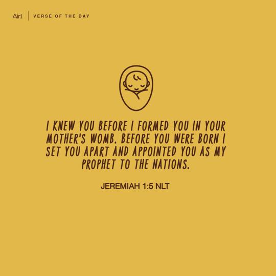 I knew you before...